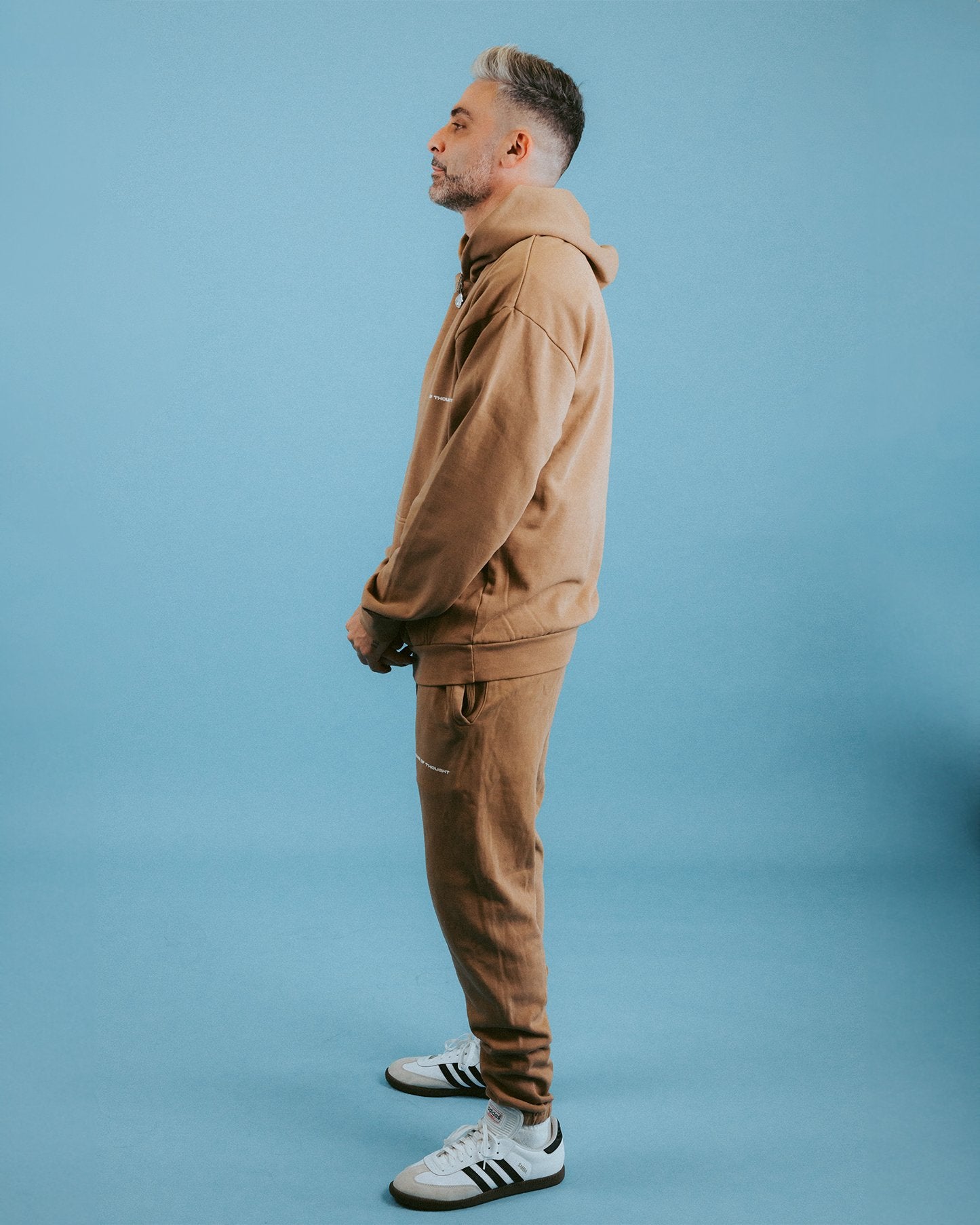 Necessary Lounge Brown Hoodie - trainofthoughtcollective