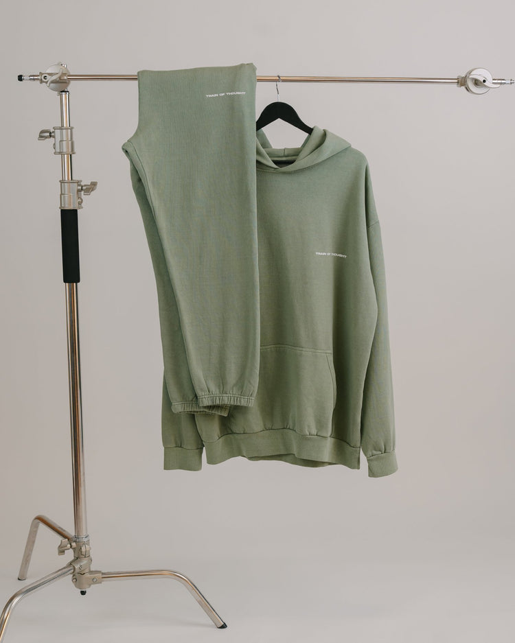 Necessary Lounge Oil Green Set - trainofthoughtcollective