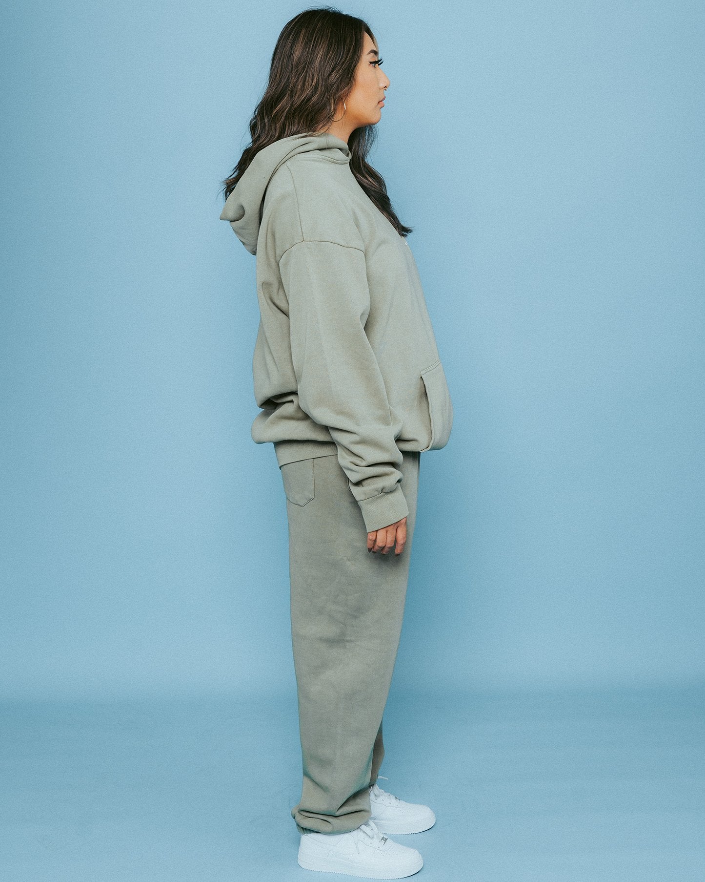 Necessary Lounge Oil Green Sweatpants - trainofthoughtcollective