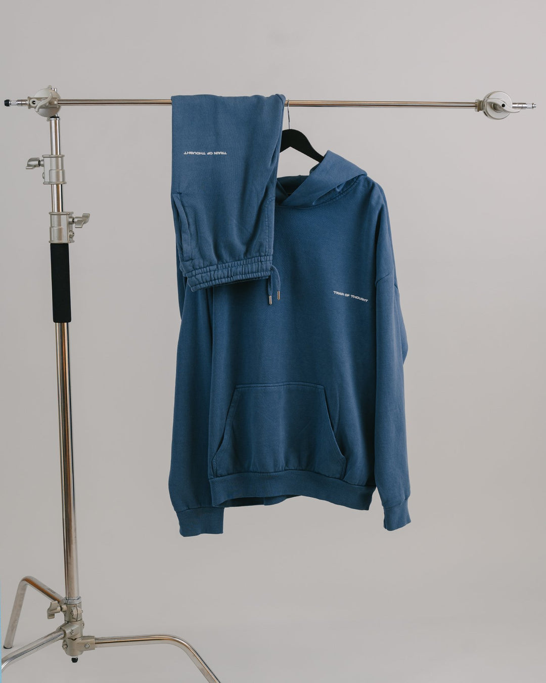 Necessary Lounge Pebble Blue Sweatpants - trainofthoughtcollective