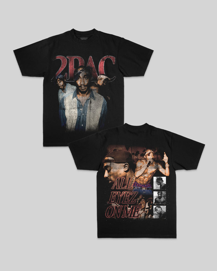 Pac Tribute Rap Tee - trainofthoughtcollective