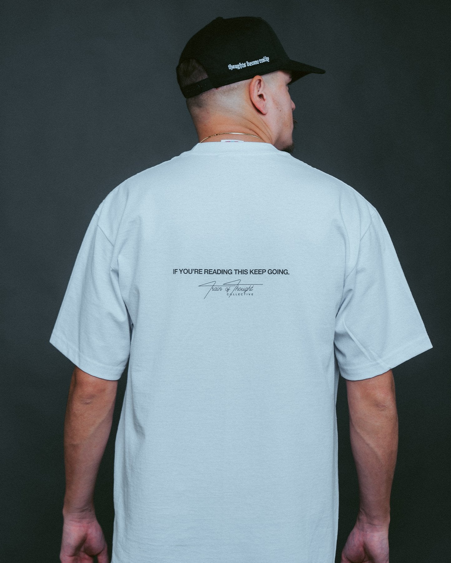 Sacrifice White Tee - trainofthoughtcollective