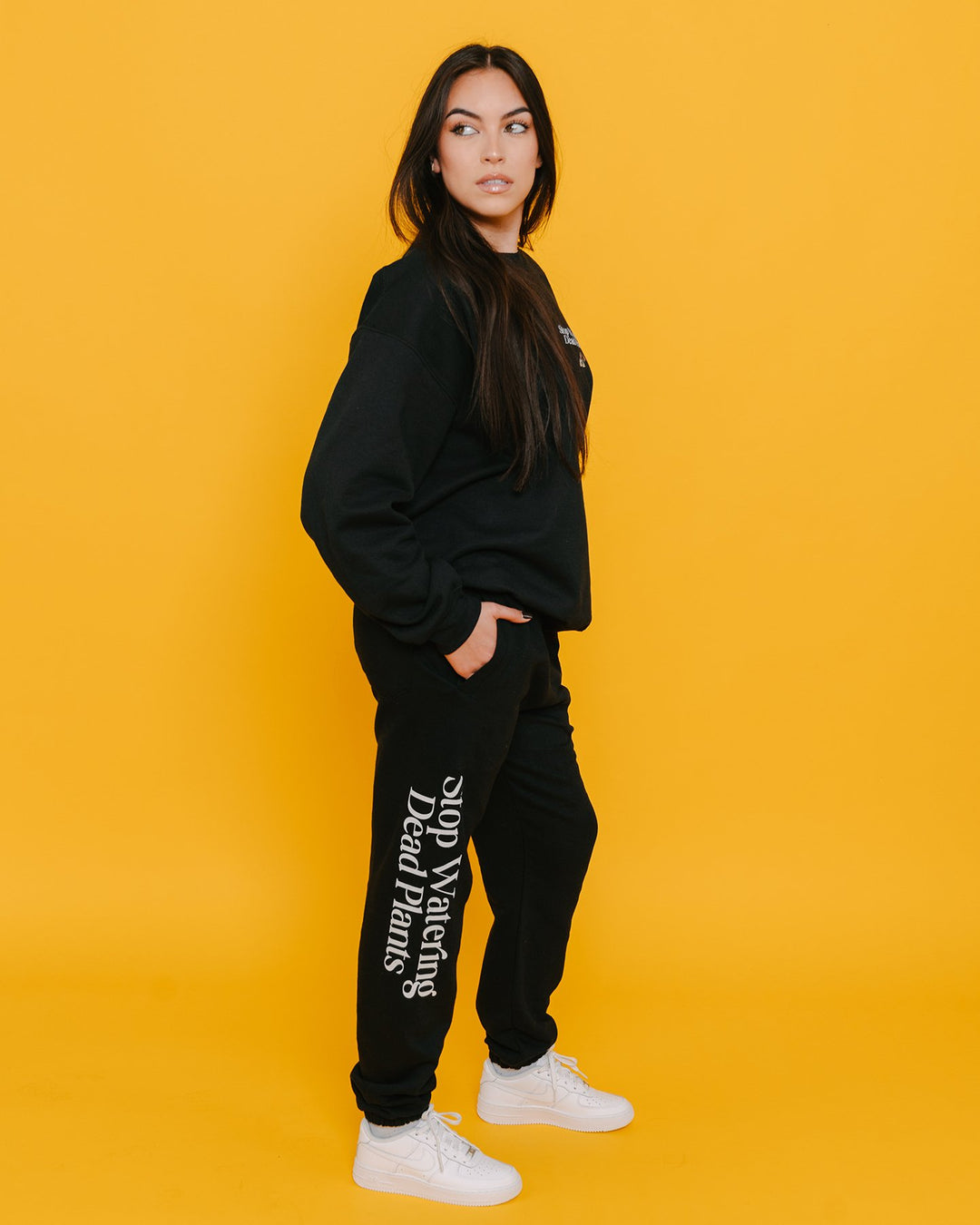 Stop Watering Dead Plants Sweatpants V2 - trainofthoughtcollective
