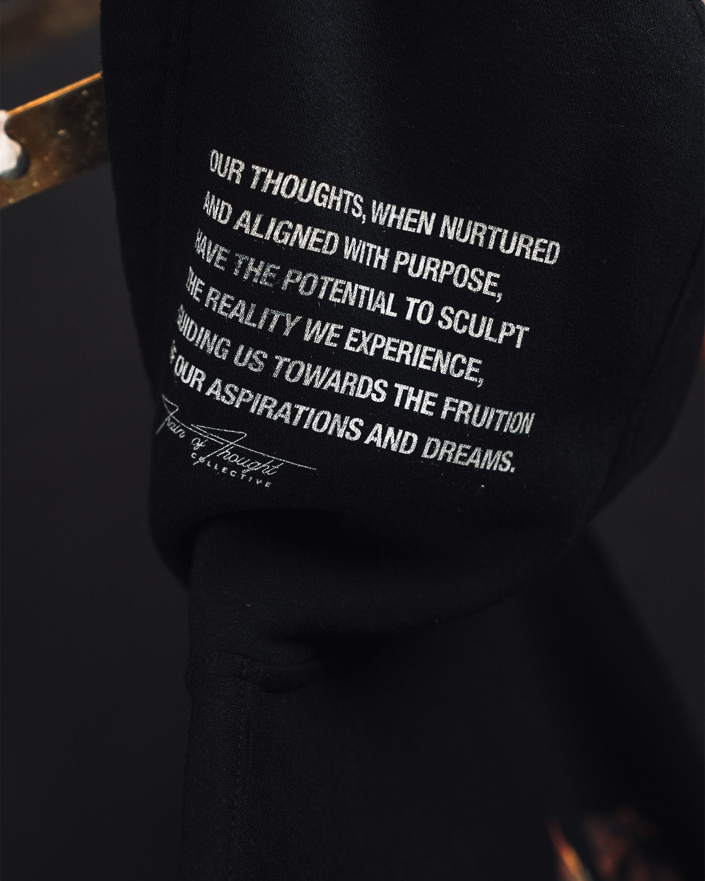 T-Rose Black Full Zip Hooodie - trainofthoughtcollective