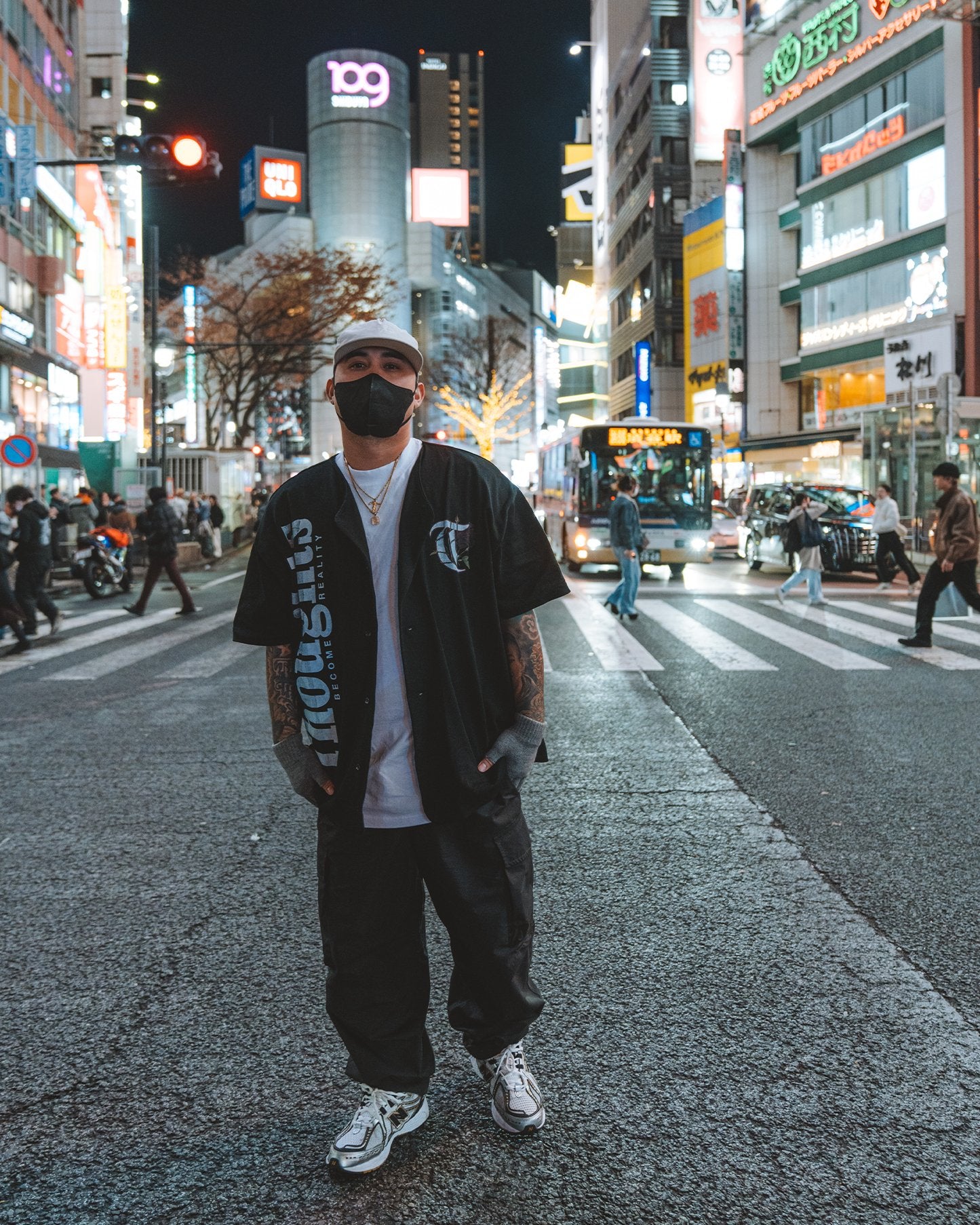 T-Rose Heavy Baseball Black Jersey - trainofthoughtcollective