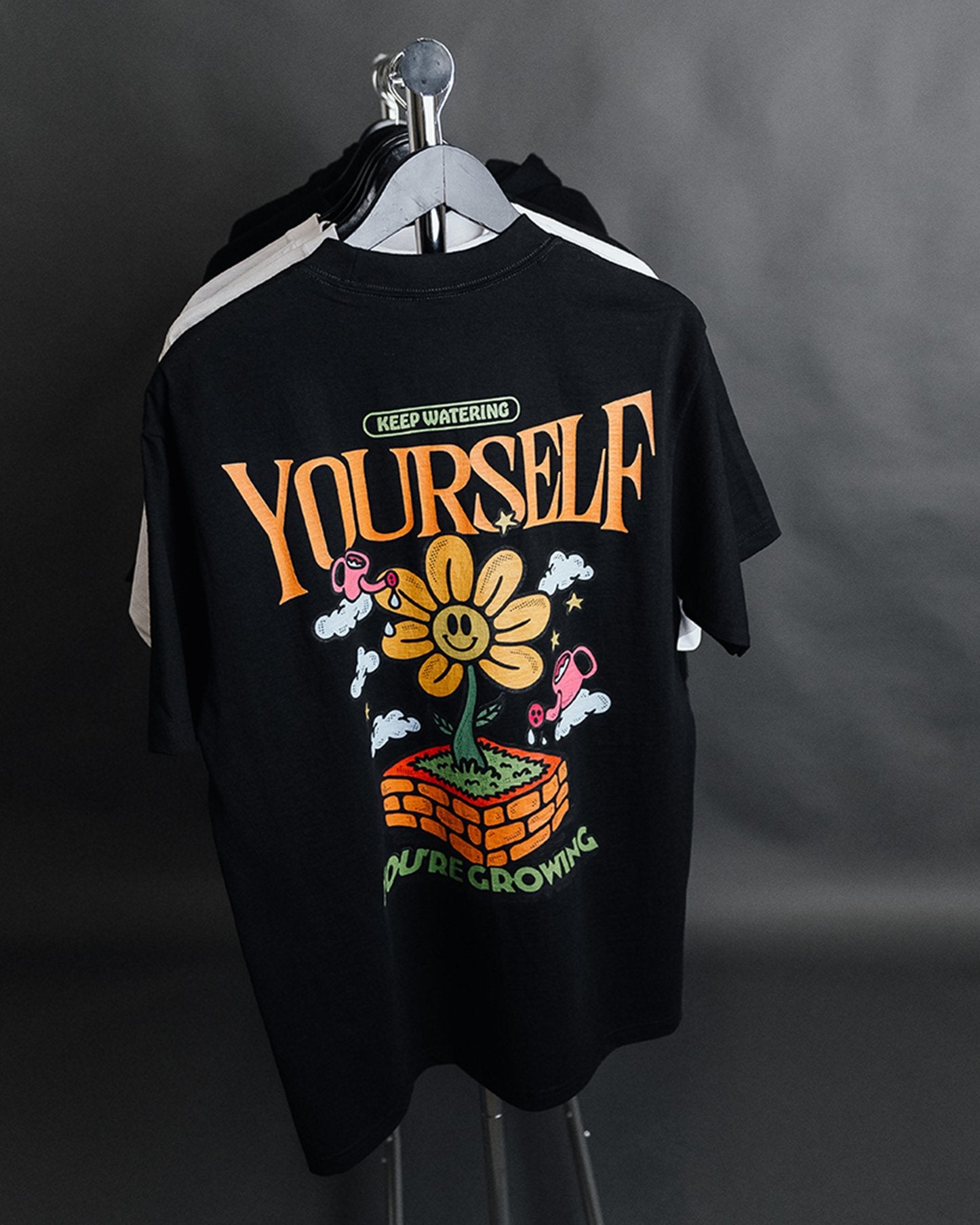 Water Yourself Black Tee - trainofthoughtcollective